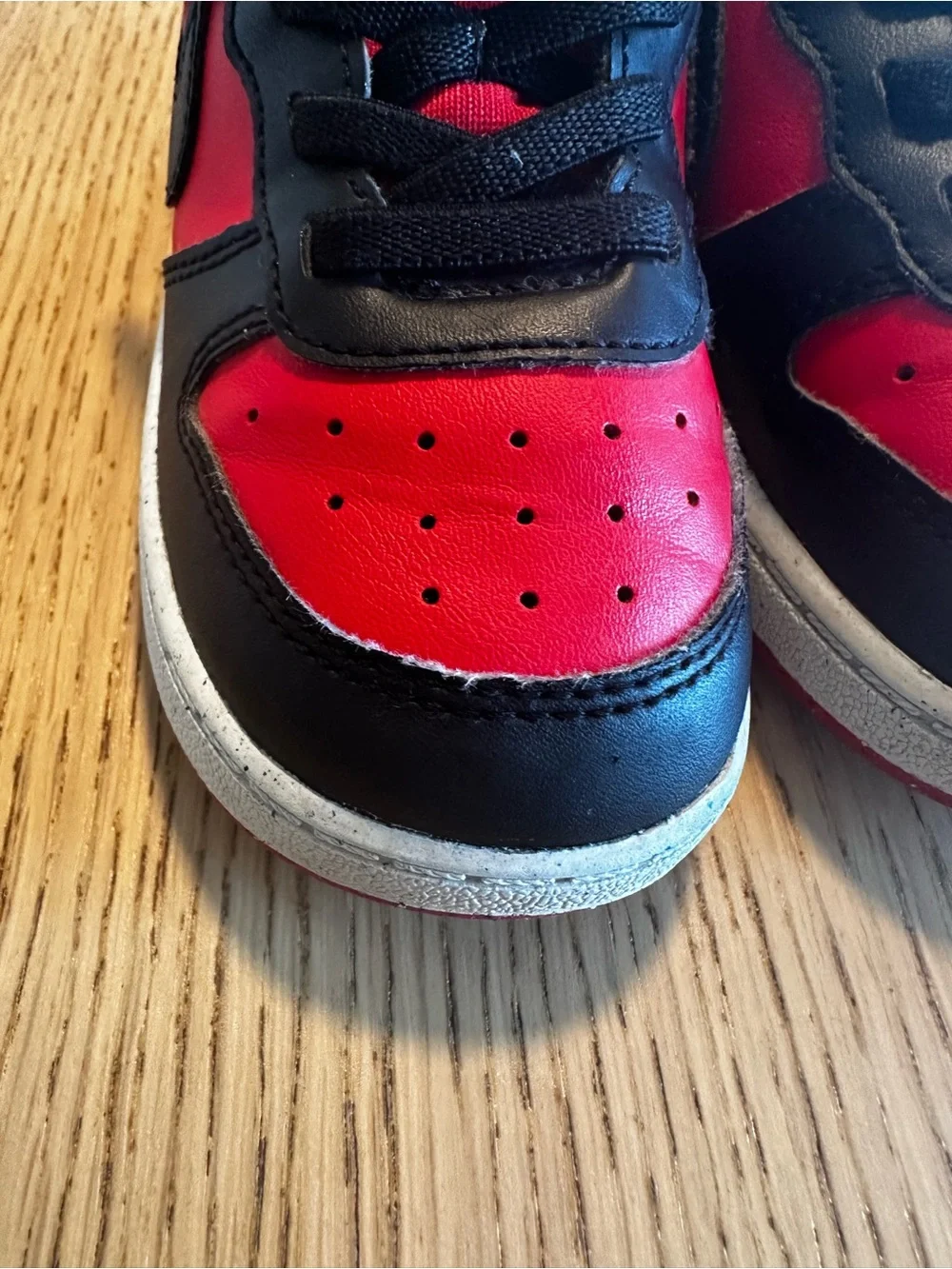 Nike Toddler Grey Tee with Red & Black Sneaker Set